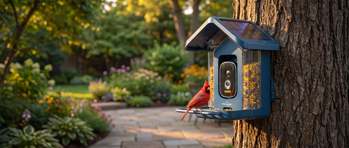 Chirppie Solar-Powered Smart Bird Feeder with Camera
